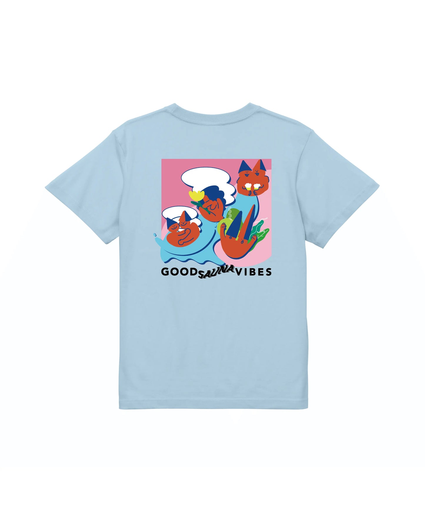 ABiYO? S/S Tee 5.6oz ライトブルー ABiL