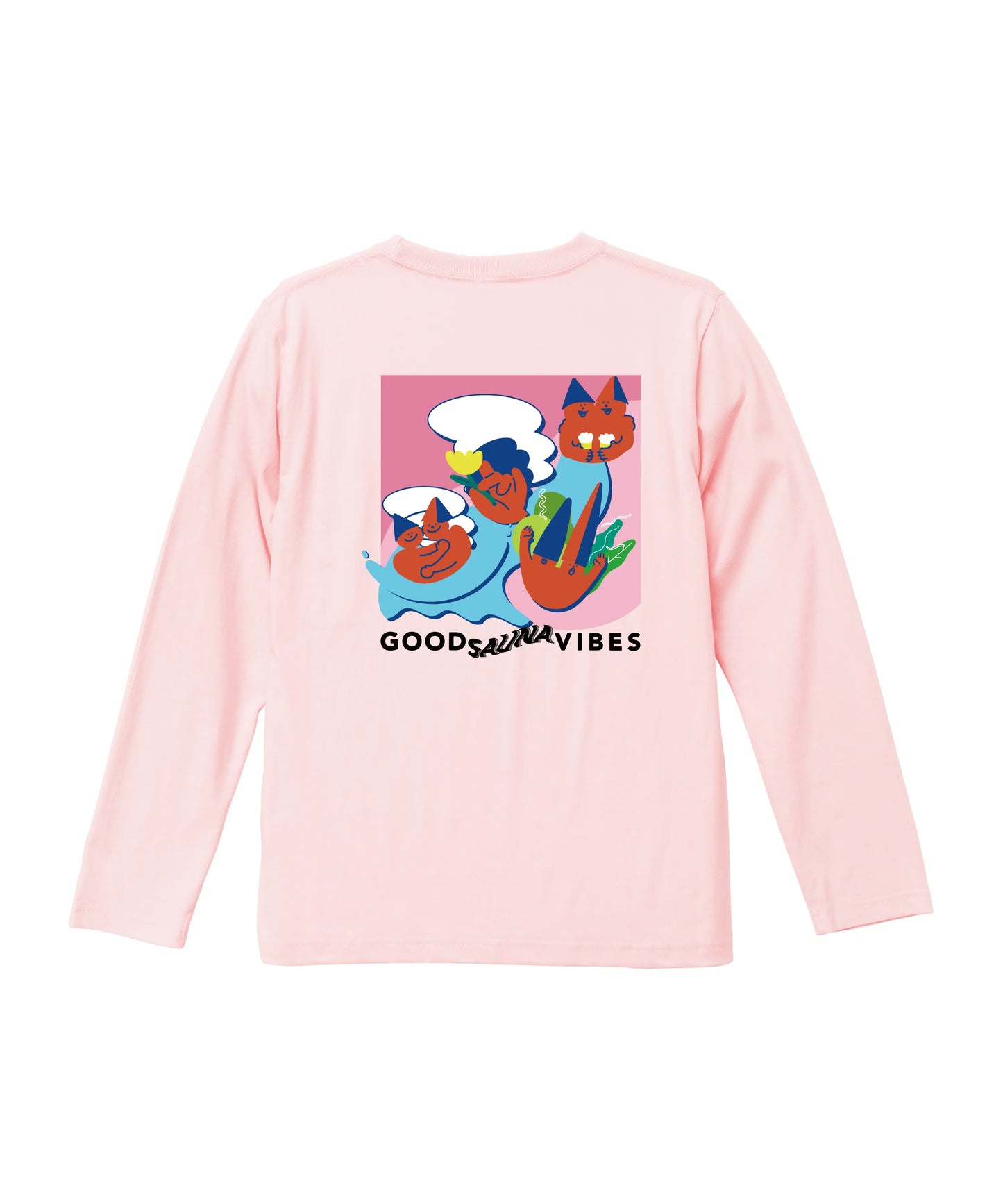 ABiYO? L/S Tee 5.6oz ベビーピンク ABiL