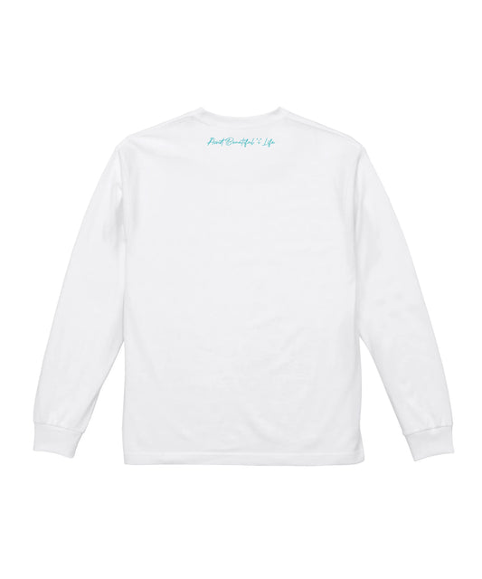 GOOD SAUNA VIBES L/S Tee 6.2oz ホワイト ABiL