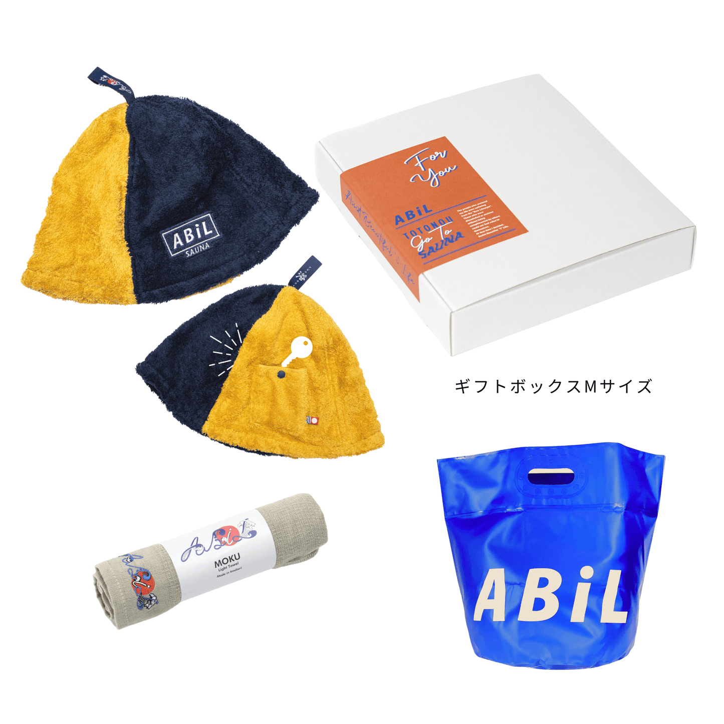 ABiL Sauna Gift|サウナハット + MOKUタオル + BOUSUI BAG