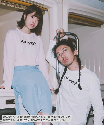 ABiYO? L/S Tee 5.6oz ベビーピンク ABiL