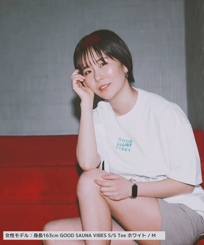 GOOD SAUNA VIBES S/S Tee 9.1oz スミ ABiL