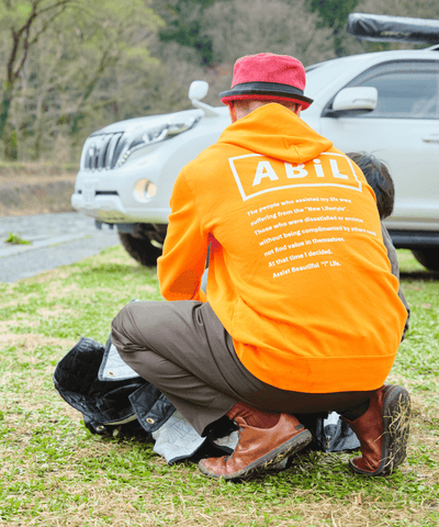 ABiL Logo Parker - Stitched 10oz / サンドカーキ