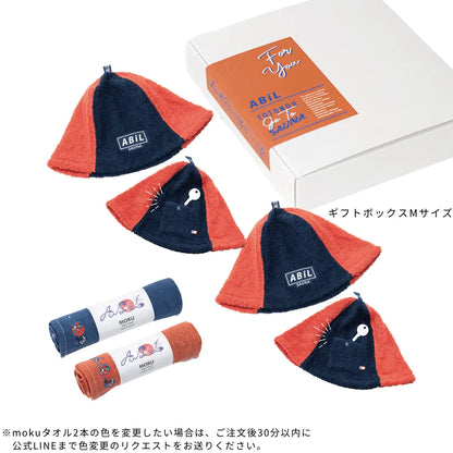 ABiL Sauna Gift-M　サウナハット2+MOKUタオル2 ABiL