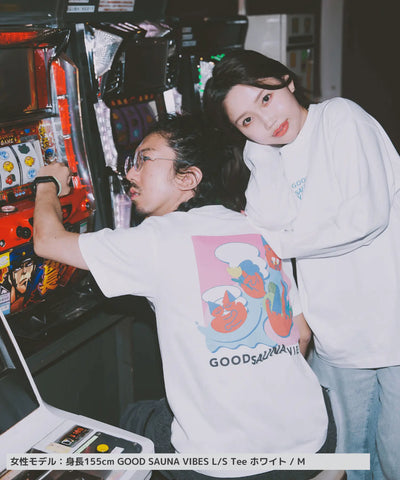 GOOD SAUNA VIBES S/S Tee 9.1oz スミ ABiL