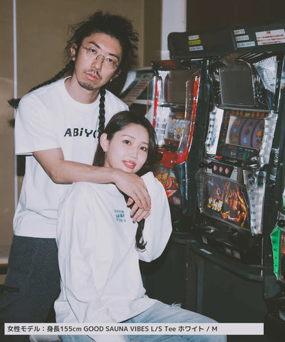GOOD SAUNA VIBES L/S Tee 6.2oz アッシュ ABiL