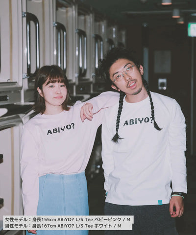 ABiYO? L/S Tee 5.6oz ベビーピンク ABiL