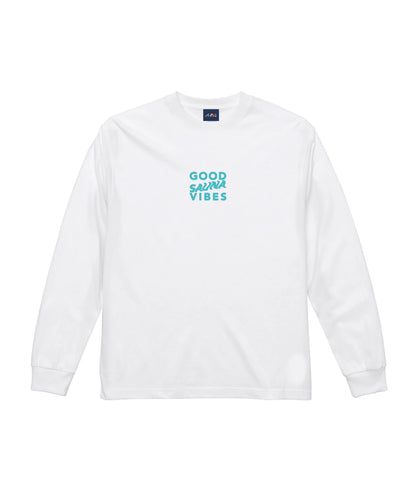 GOOD SAUNA VIBES L/S Tee 6.2oz ホワイト ABiL