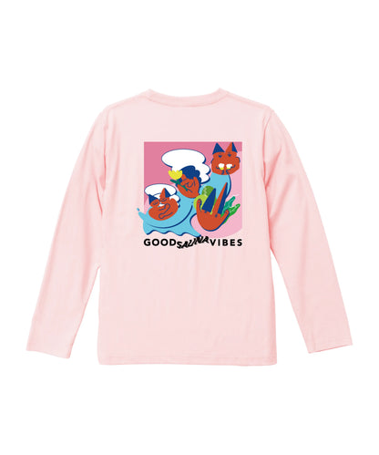 ABiYO? L/S Tee 5.6oz ベビーピンク ABiL