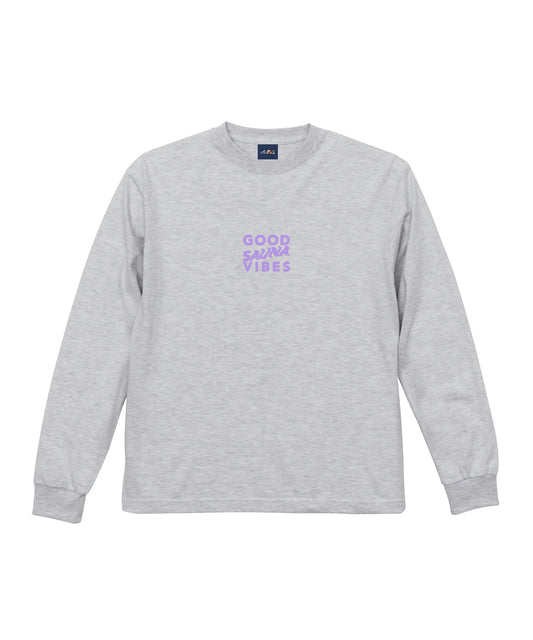 GOOD SAUNA VIBES L/S Tee 6.2oz アッシュ ABiL