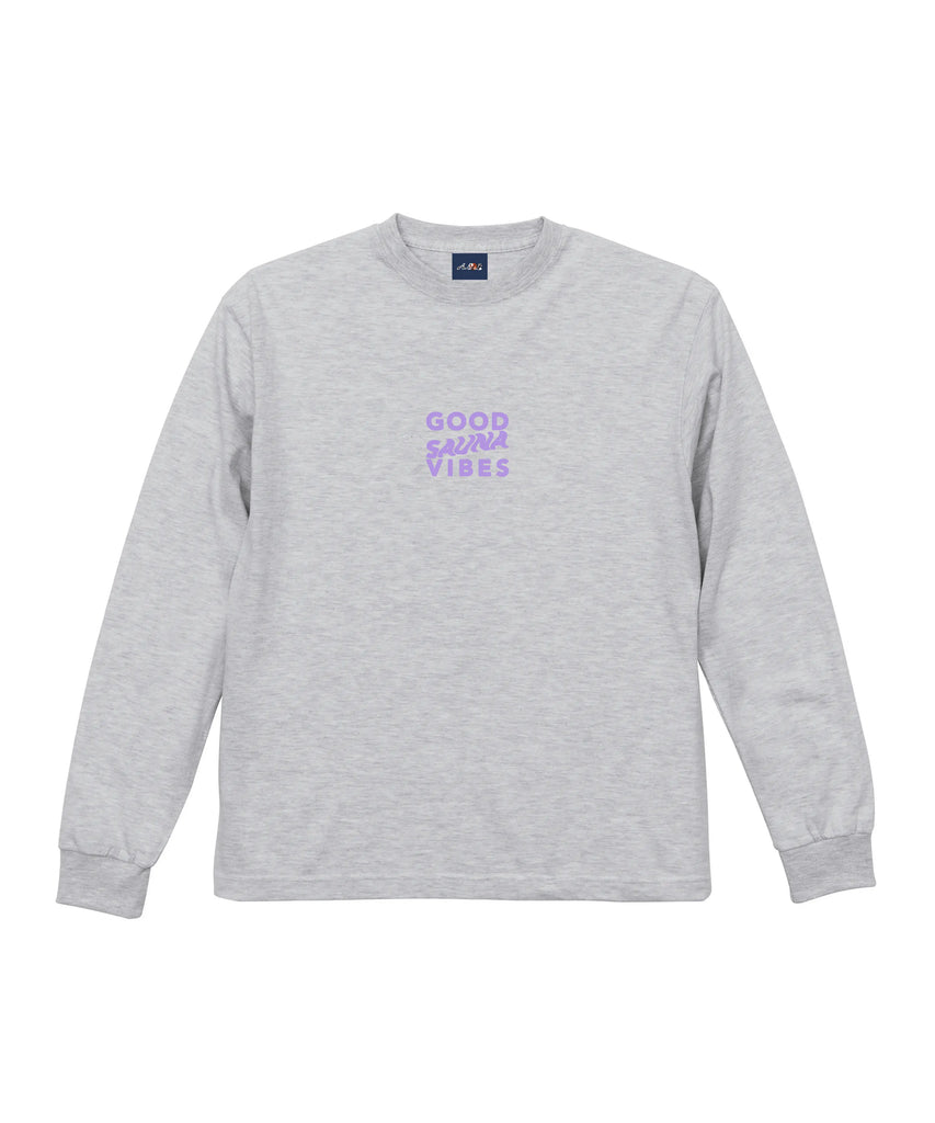 GOOD SAUNA VIBES L/S Tee 6.2oz アッシュ ABiL