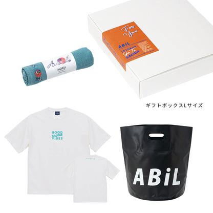 ABiL Sauna Gift GOOD SAUNA VIBES S/S Tee White MOKUタオル BlueGreen BOUSUI BAG Black ギフトセット