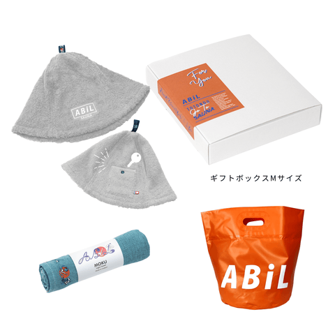 ABiL Sauna Gift｜サウナハット + MOKUタオル + BOUSUI BAG
