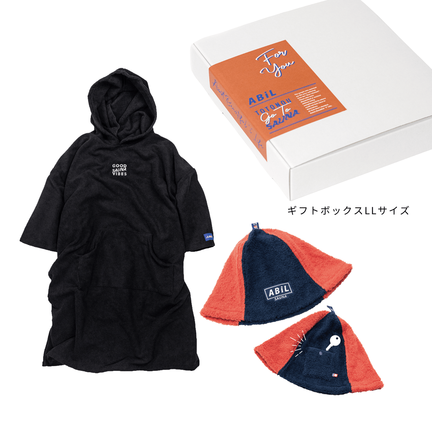 ABiL Sauna Gift-LL  Sauna Poncho+サウナハット