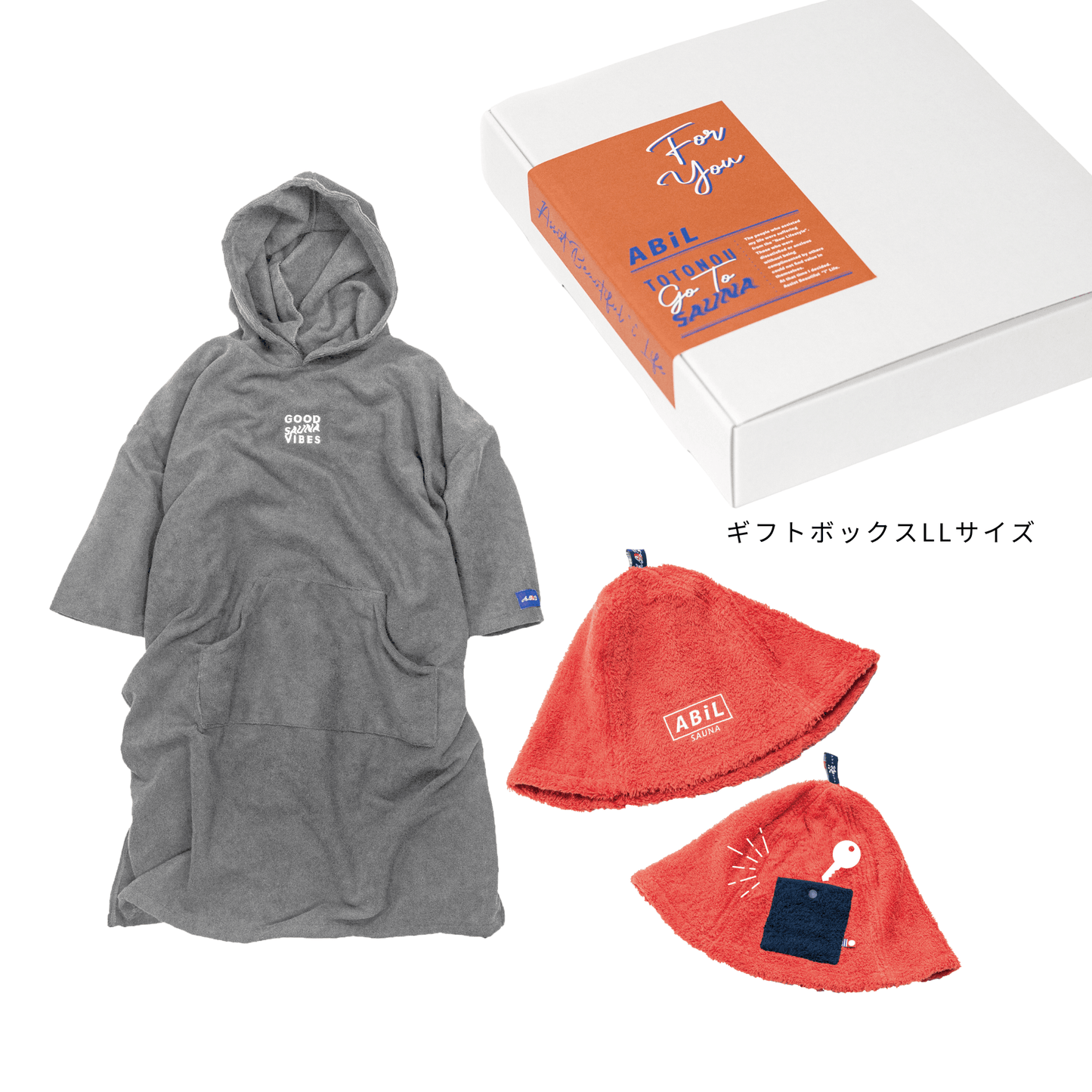 ABiL Sauna Gift-LL  Sauna Poncho+サウナハット