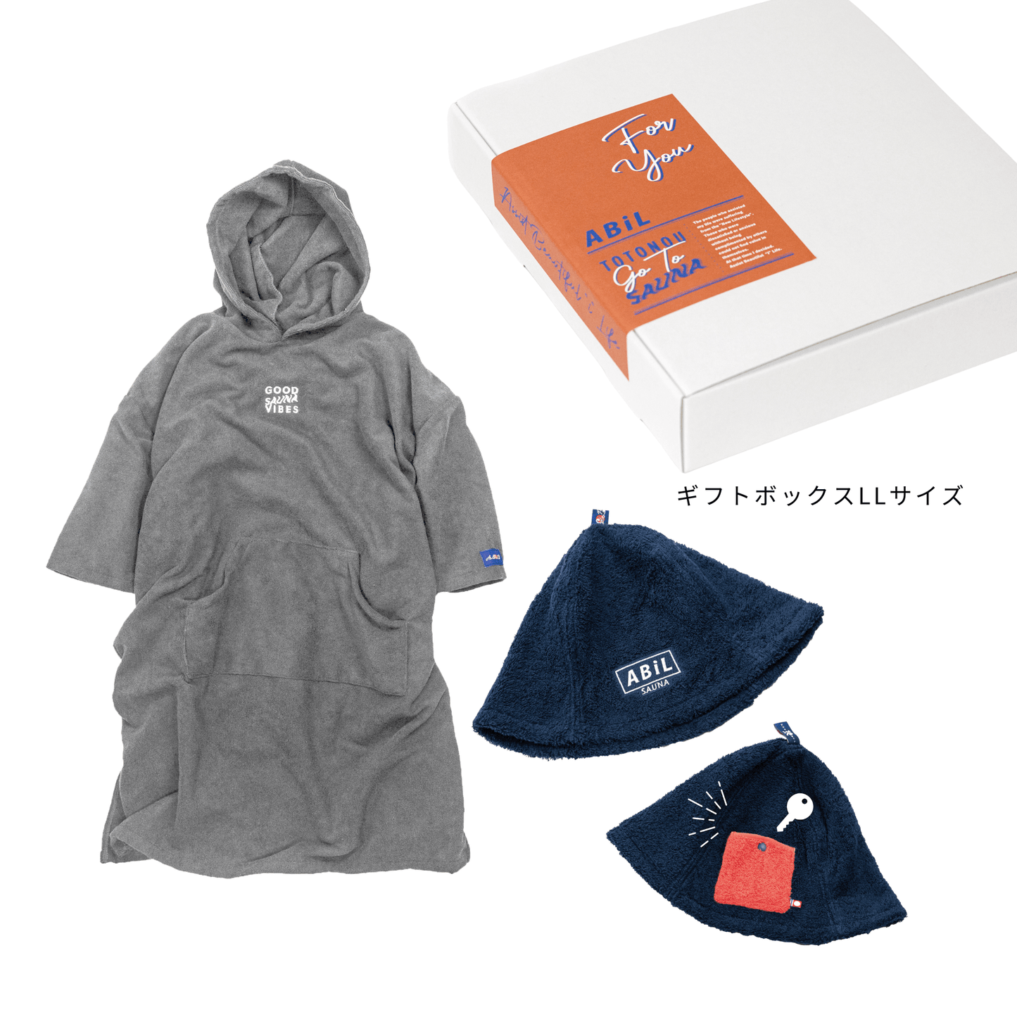 ABiL Sauna Gift-LL  Sauna Poncho+サウナハット