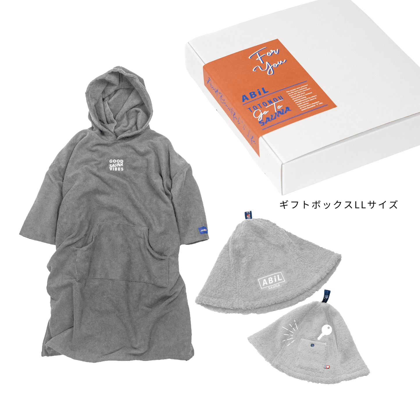 ABiL Sauna Gift-LL  Sauna Poncho+サウナハット
