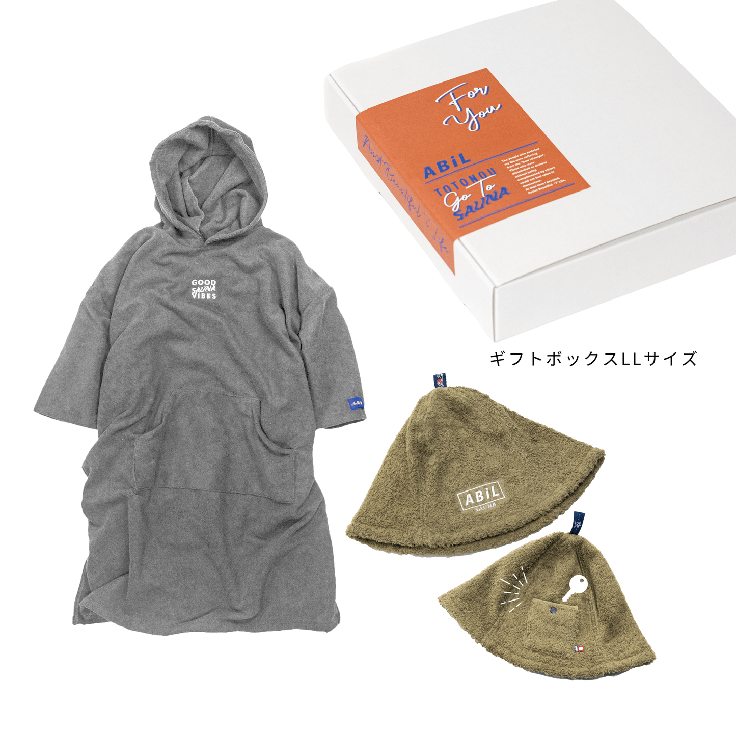 ABiL Sauna Gift-LL  Sauna Poncho+サウナハット