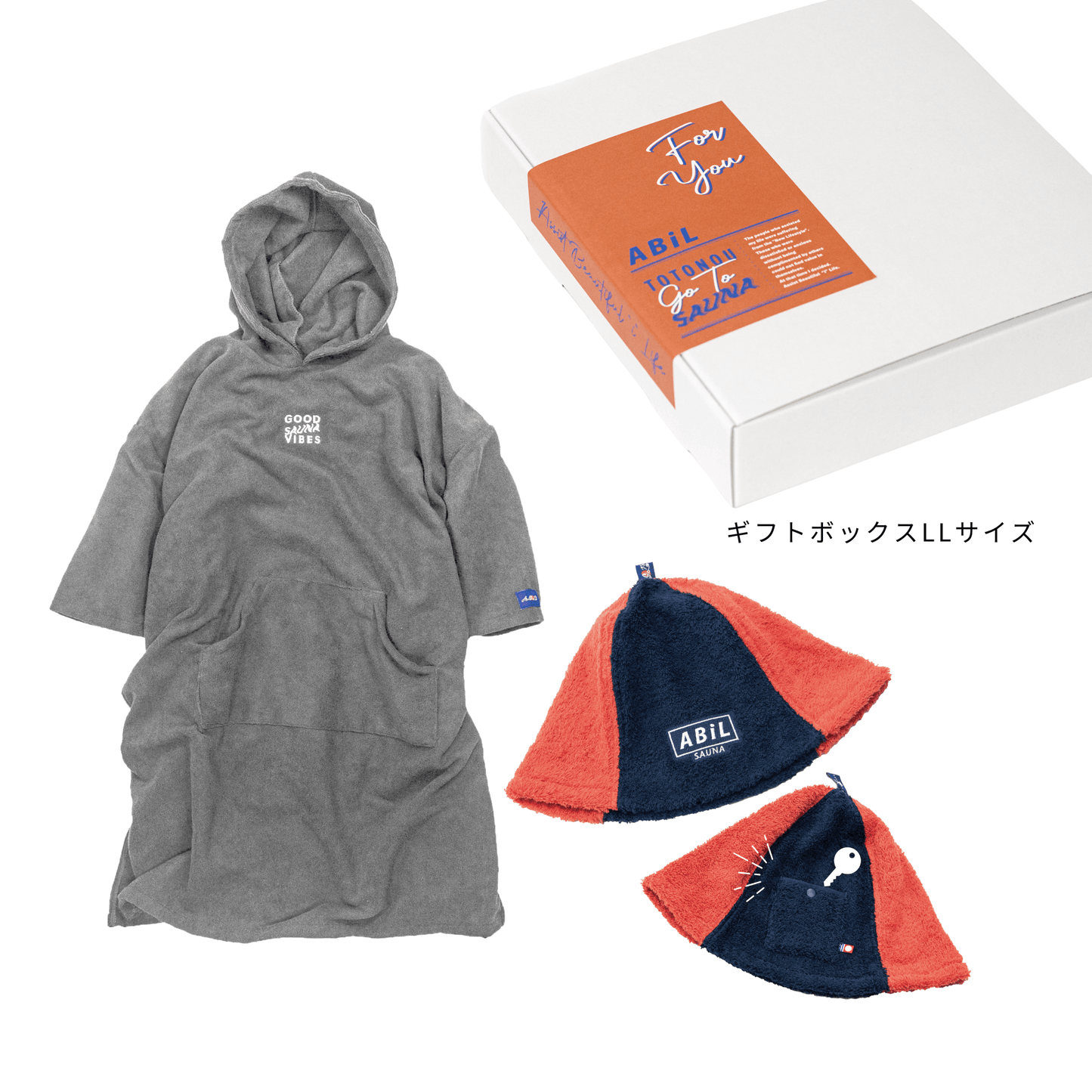 ABiL Sauna Gift-LL  Sauna Poncho+サウナハット