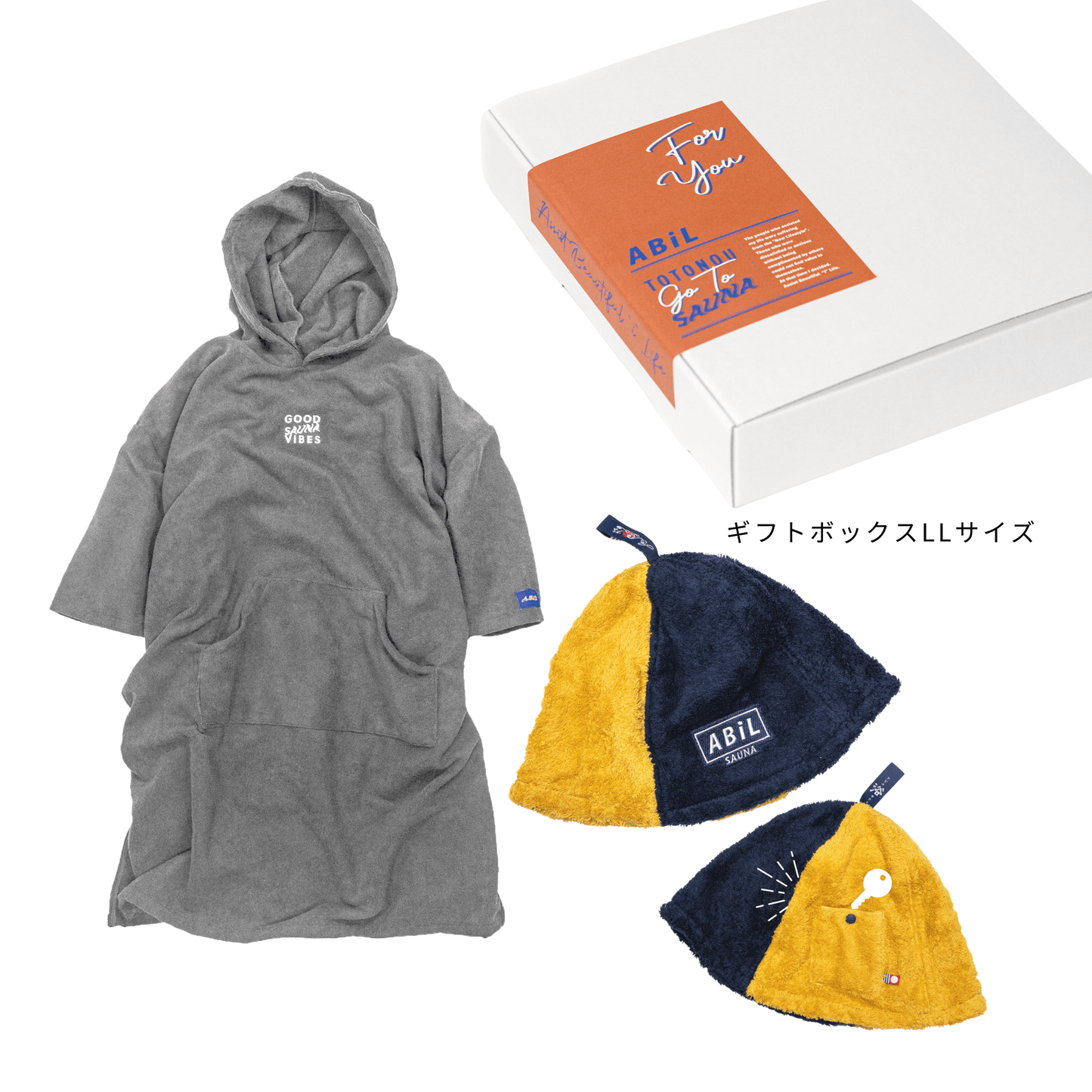 ABiL Sauna Gift-LL  Sauna Poncho+サウナハット