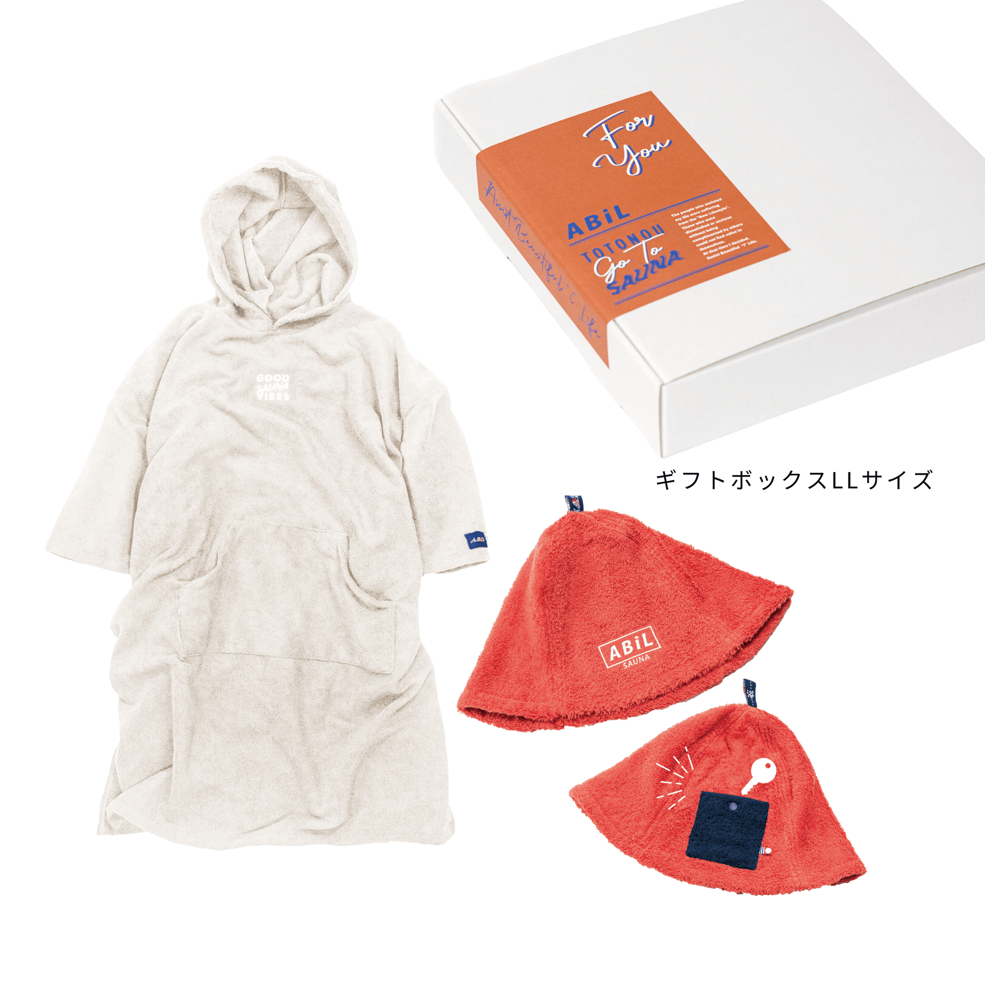 【新品未使用】ABiL 　サウナ　ポンチョ　アイボリー ABiL Sauna Poncho｜Ivory｜サウナ後の時間を、もっと心地よく – ABiL.SHOP