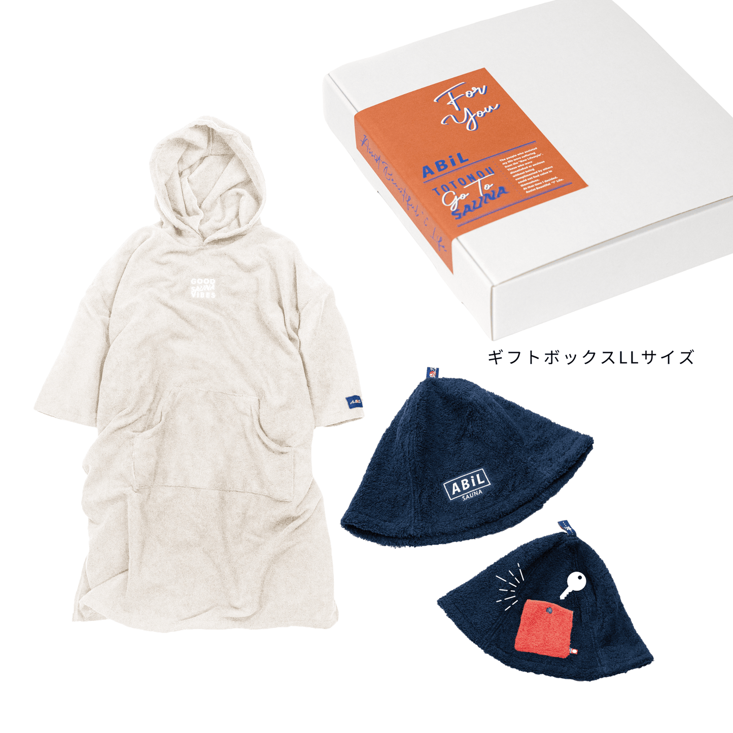 ABiL Sauna Gift-LL  Sauna Poncho+サウナハット