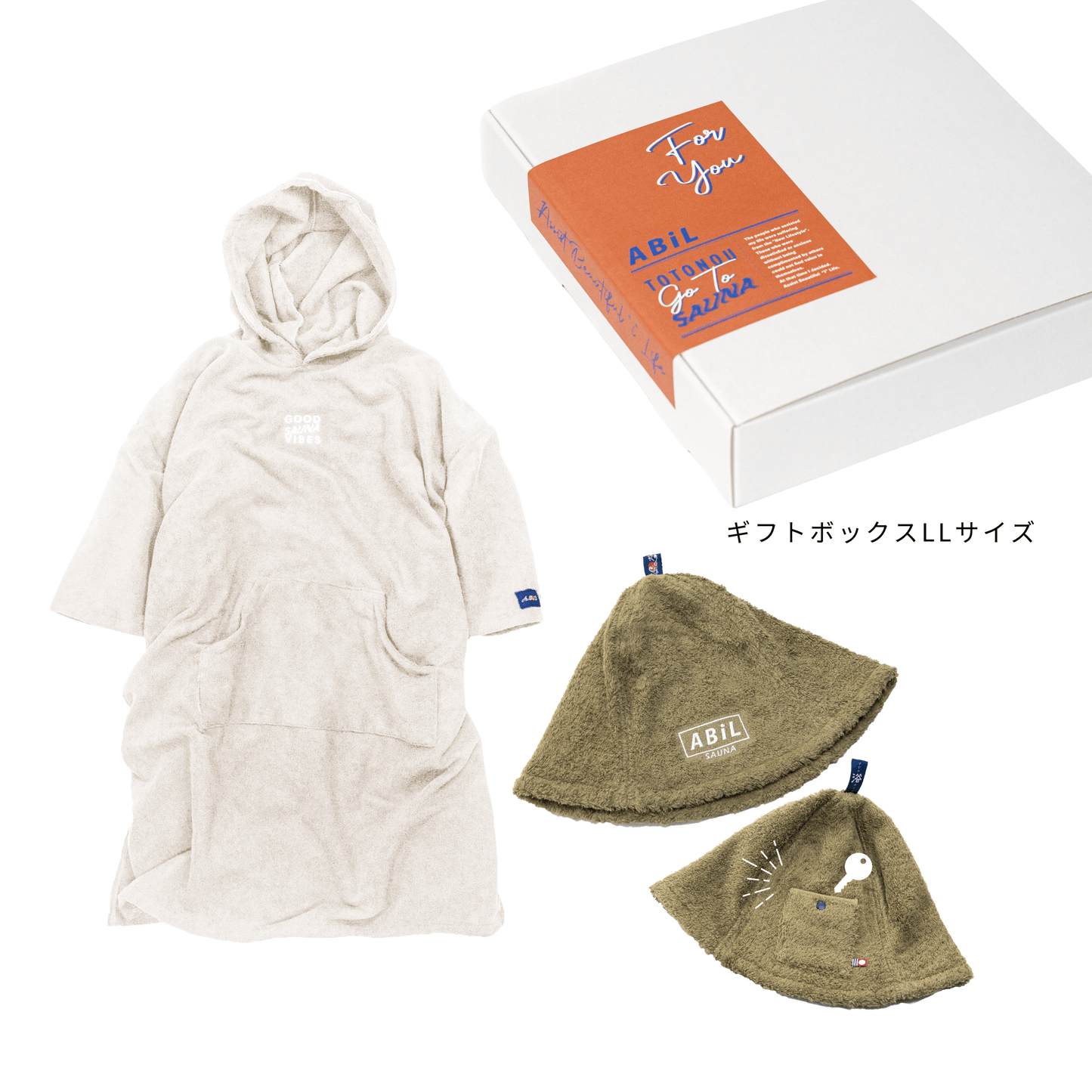 ABiL Sauna Gift-LL  Sauna Poncho+サウナハット