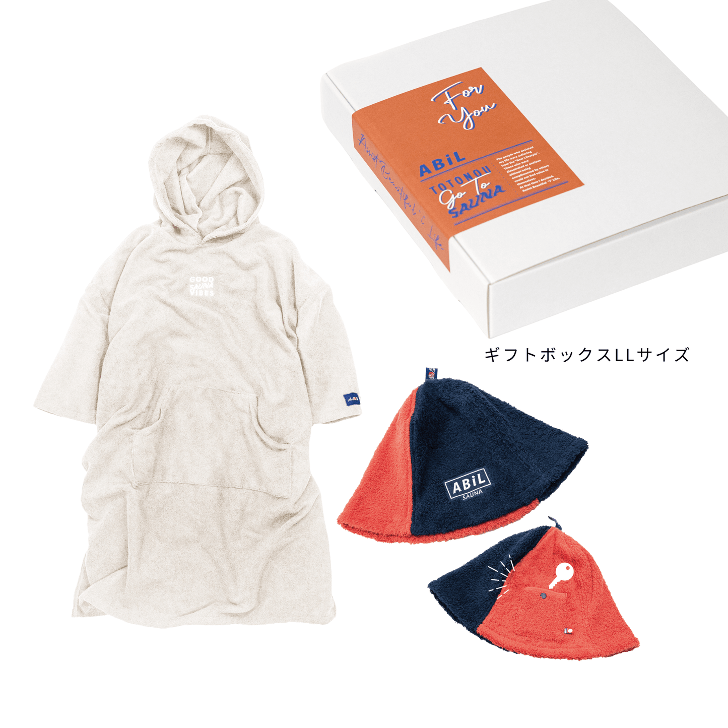 ABiL Sauna Gift-LL  Sauna Poncho+サウナハット