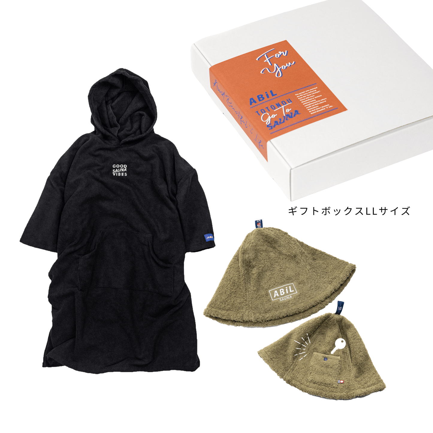 ABiL Sauna Gift-LL  Sauna Poncho+サウナハット