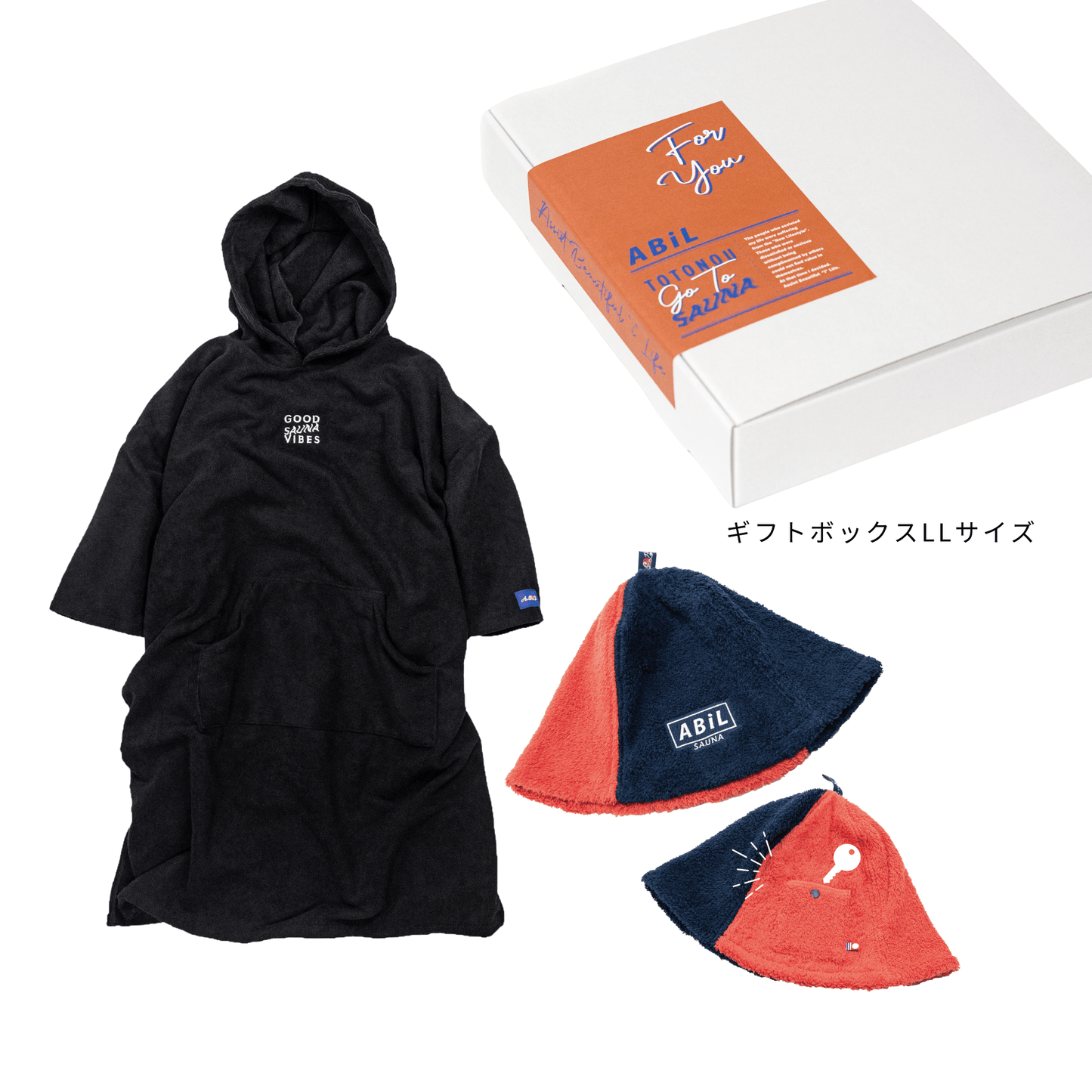 ABiL Sauna Gift-LL  Sauna Poncho+サウナハット