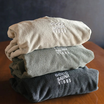 ABiL Sauna Gift-LL　Sauna Poncho - Ivory ABiL