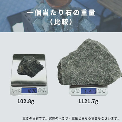 Sauna Stone - サウナストーン 約20kg & 10kg ABiL