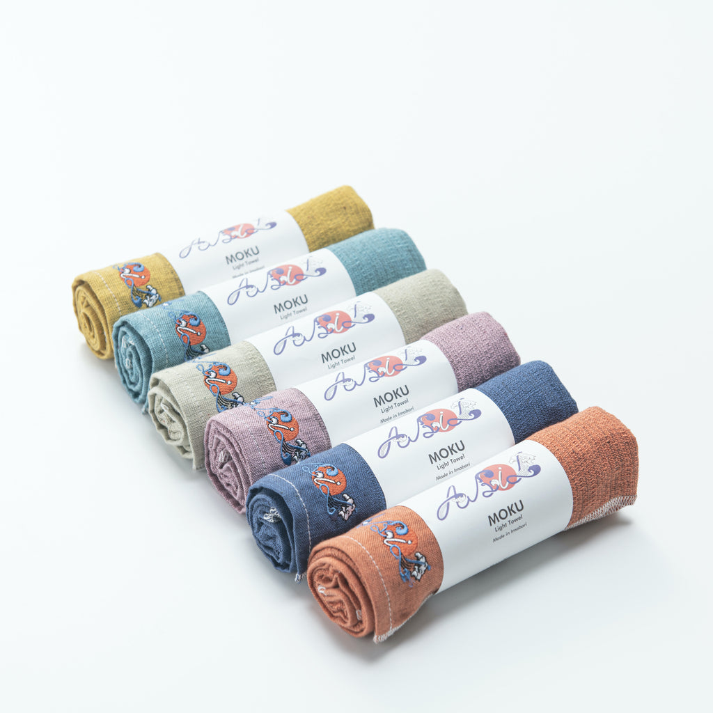 ABiL MOKU Light Towel 6color set- アビル モク ライトタオル 6色セット【今治産タオル】