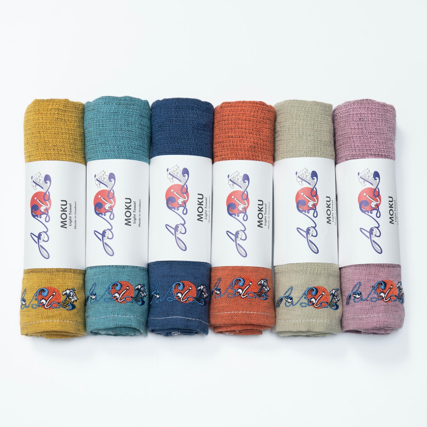ABiL MOKU Light Towel 6color set- アビル モク ライトタオル 6色セット【今治産タオル】